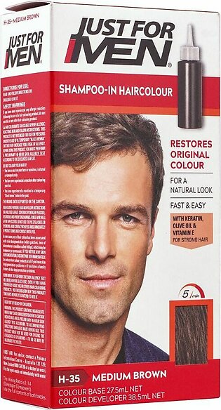 Just For Men Shampoo-In Hair Colour, H-35 Medium Brown