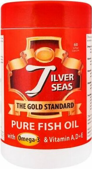 Zestech Sciences Silver Seas Pure Fish Oil Capsules, 60-Pack