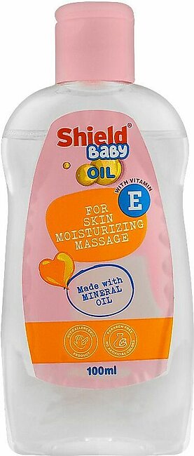 Shield Vitamin E Baby Oil, For Skin Moisturizing Massage, 100ml