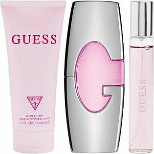 Guess Gift Set For Women, Eau De Parfum 75ml + Body Lotion 200ml + Travel Spray 15ml