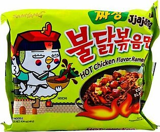 Samyang Jjajang Hot Chicken Flavor Ramen Noodle, 140gm