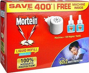 Mortein Odourless Liquid Mosquito Machine, With Refill