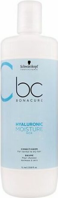 Schwarzkopf BC Bonacure Hyaluronic Moisture Kick Conditioner, For Normal To Dry Hair, 1000ml