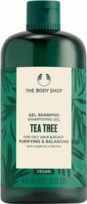 The Body Shop Tea Tree Purfying & Balancing Vegan Gel Shampoo, 400ml