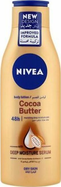 Nivea Cocoa Butter Dry Skin Body Lotion, With Deep Moisture Serum, 250ml