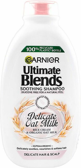 Garnier Ultimate Blends Delicate Oat Milk Soothing Shampoo, Delicate Hair & Scalp, 400ml