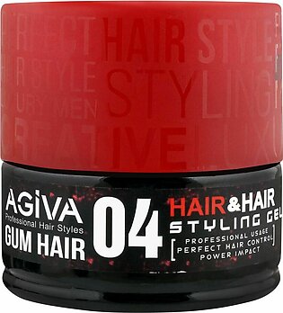 Agiva Professional Gum Hair, 04, Red Power, Hair & Hair Styling Gel, 200ml