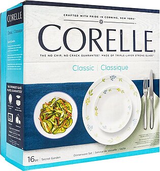 Corelle Classic Dinnerware Set, Secret Garden 16-Pack, 1060011