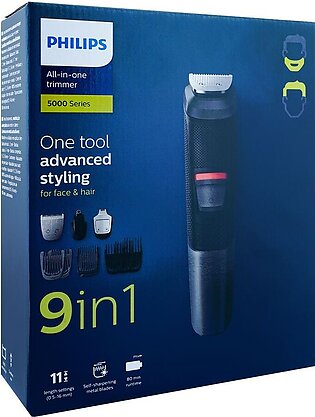 Philips Multigroom 9 Tools Trimmer, Dual Cut Technology, MG5720