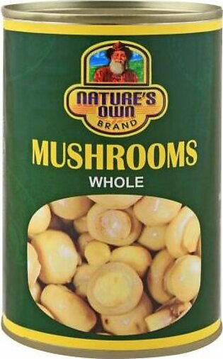 Nature's Own Brand Mushrooms Whole, Tin, 400g