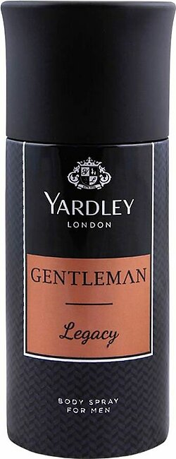 Yardley Gentleman Legacy Deodorant Body Spray, 150ml