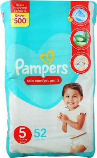 Pampers Skin Comfort Pants No. 5, Junior 12-16 KG, 52-Pack