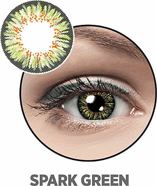 Optiano Soft Color Contact Lenses, Spark Green
