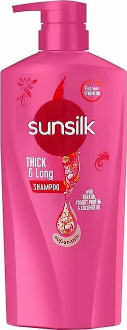 Sunsilk Thick & Long Keratin Yogurt Protein & Coconut Oil Shampoo, 660ml