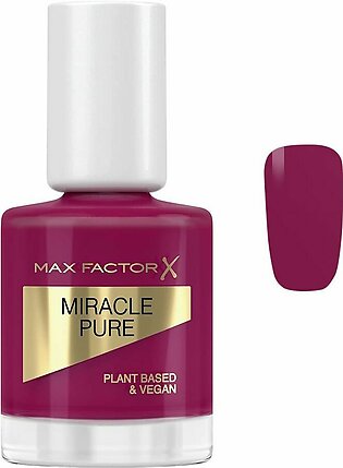 Max Factor Miracle Pure Plant Based & Vegan Nail Polish 12ml, 320, Sweet Plum
