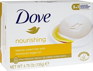 Dove Nourishing Soap, With Moroccan Argan Oil, 135g