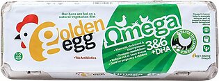 Golden Egg Omega + DHA Eggs, 12-Pack