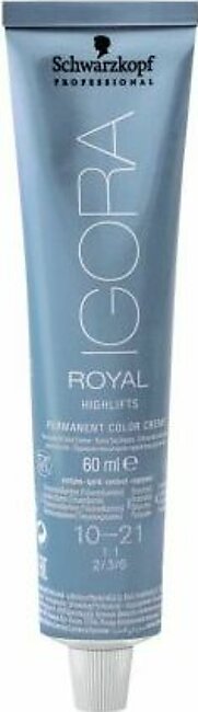 Schwarzkopf Igora Royal Highlifts Hair Colour, 10-21 Ultra Blonde Ash Cendre