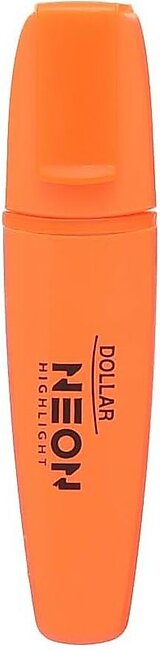 Dollar Neon Highlighter 5mm 12-Pack, Orange, HL5