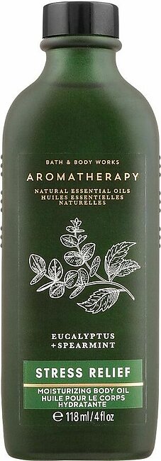 Bath & Body Works Aromatherapy Eucalyptus + Spearmint Stress Relief Moisturizing Body Oil, 118ml