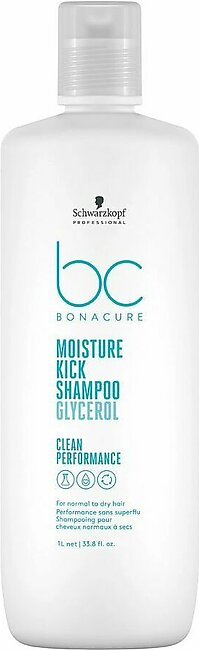 Schwarzkopf BC Bonacure Moisture Kick Glycerol Normal To Dry Hair Shampoo, For Normal To Dry Hair, 1 Liter