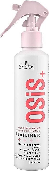 Schwarzkopf Osis+ Smooth & Shine Flatliner Heat Protecting Spray, 200ml