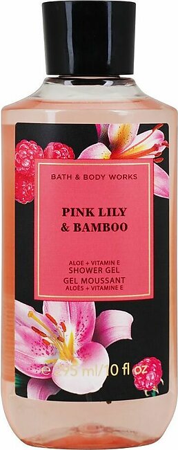 Bath & Body Works Pink Lily & Bamboo Aloe & Vitamin E Shower Gel, 295ml