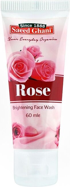 Saeed Ghani Rose Brightening Face Wash, 60ml