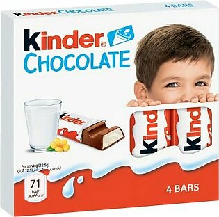 Kinder Chocolate, 4 Bars, 50g