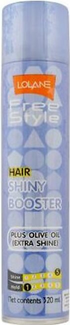 Lolane Free Style Shine Booster Hair Spray, Extra Shine, 320ml