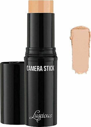 Luscious Cosmetics Camera Stick Full Coverage Cream Foundation, 3 Deep Beige
