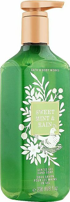 Bath & Body Works White Sweet Mint & Rain Gentle Gel Hand Soap, 236ml