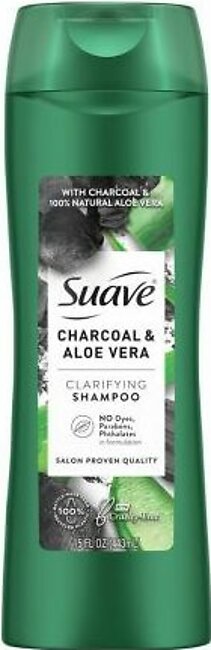 Suave Charcoal & Aloe Vera Clarifying Shampoo, 443ml