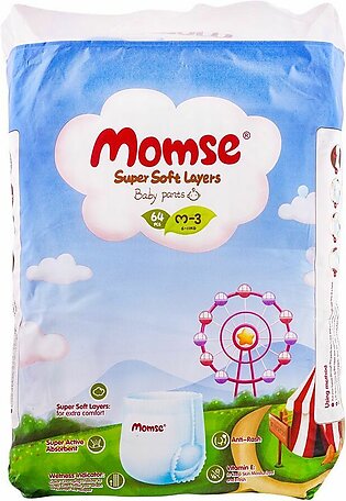 Momse Baby Pants Medium-3, 6-11kg, 64-Pack