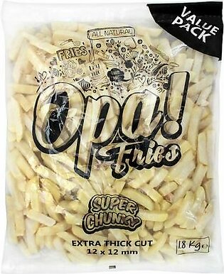 Opa! Fries Super Chunky, Extra Thick Cut, 12x12mm, 1.8 KG