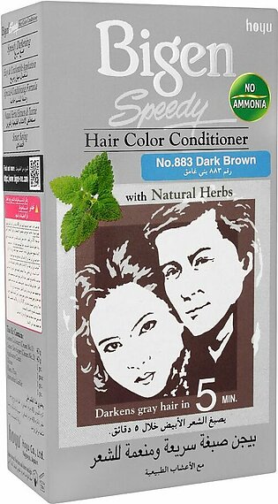 Bigen Speedy Hair Color Conditioner, Dark Brown 883