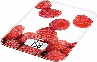 Beurer Wellbeing LCD Display Kitchen Scale, Weight Machine, Berry, KS-19