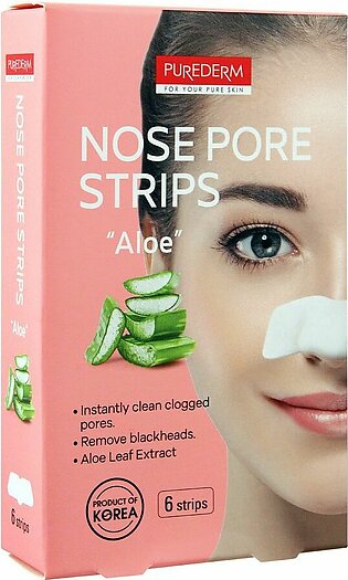 Purederm Aloe Nose Pore Strips, 6 Strips