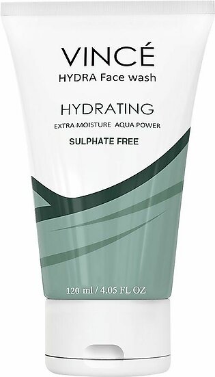 Vince Hydrating Sulphate Free Hydra Face Wash, Extra Moisture, 120ml
