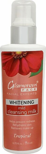 Glamourous Face Whitening Mild Cleansing Milk, Tropical, 200ml