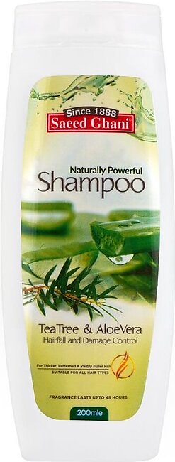 Saeed Ghani Tea Tree & Aloe Vera Shampoo, 200ml