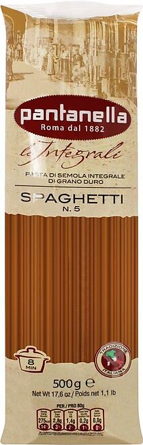 Pantanella Whole Wheat Spaghetti Pasta, No. 5, 500g