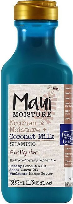 Maui Nourishing + Coconut Milk Shampoo, For Dry Hair, 385ml