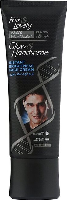 Fair & Lovely Max Fairness Is Now Glow & Handsome Instant Brightening Face Cream, 100g