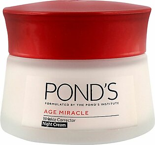 Pond's Age Miracle Wrinkle Corrector Night Cream, 50ml Jar, Thai