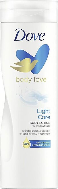 Dove Body Love Light Care Body Lotion, For All Skin Types, 400ml
