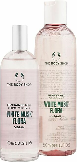 The Body Shop Uplifting White Musk Flora Duo Shower Gel + Fragrance Mist, 19548