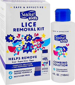 Suave Kids Lice Removal Kit, Combing Solution + Lice Comb