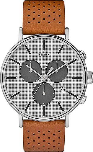 Timex Men's Fairfield Chronograph Supernova Leather Strap Watch, TW2R79900