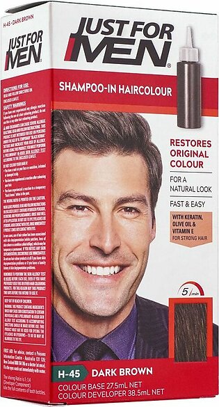 Just For Men Shampoo-In Hair Colour, H-45 Dark Brown